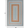 image:imageSAFAVIEH Washable Rug Outdoor Braided Collection  5 x 8 Oval Tan amp Multi Handmade amp Reversible NonShedding amp Easy to Clean Ideal for Patio Backyard Mudroom BRD314AGreyRust
