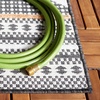 image:imageSAFAVIEH Washable Rug Outdoor Cabana Collection  8 x 10 Black amp Ivory NonShedding amp Easy to Clean Ideal for Patio Backyard Mudroom CBN414ZBlackIvory