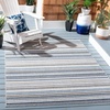 image:imageSAFAVIEH Washable Rug Outdoor Cabana Collection  8 x 10 Ivory amp Green NonShedding amp Easy to Clean Ideal for Patio Backyard Mudroom CBN323AGreyBlue