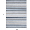 image:imageSAFAVIEH Washable Rug Outdoor Cabana Collection  8 x 10 Ivory amp Green NonShedding amp Easy to Clean Ideal for Patio Backyard Mudroom CBN323AGreyBlue