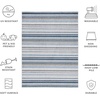 image:imageSAFAVIEH Washable Rug Outdoor Cabana Collection  8 x 10 Ivory amp Green NonShedding amp Easy to Clean Ideal for Patio Backyard Mudroom CBN323AGreyBlue