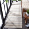 image:imageSAFAVIEH Washable Rug Outdoor Cabana Collection  8 x 10 Ivory amp Green NonShedding amp Easy to Clean Ideal for Patio Backyard Mudroom CBN323AIvoryGrey