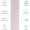 image:imageSAFAVIEH Washable Rug Outdoor Courtyard Collection  8 x 10 Dark Grey amp Rust NonShedding amp Easy Cleaning Ideal for Patio Backyard Mudroom Dining Space CY852059322Soft Pink