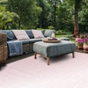 image:imageSAFAVIEH Washable Rug Outdoor Courtyard Collection  8 x 10 Dark Grey amp Rust NonShedding amp Easy Cleaning Ideal for Patio Backyard Mudroom Dining Space CY852059322Soft Pink