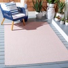 image:imageSAFAVIEH Washable Rug Outdoor Courtyard Collection  8 x 10 Dark Grey amp Rust NonShedding amp Easy Cleaning Ideal for Patio Backyard Mudroom Dining Space CY852059322Soft Pink