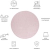 image:imageSAFAVIEH Washable Rug Outdoor Courtyard Collection  8 x 10 Dark Grey amp Rust NonShedding amp Easy Cleaning Ideal for Patio Backyard Mudroom Dining Space CY852059322Soft Pink