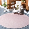 image:imageSAFAVIEH Washable Rug Outdoor Courtyard Collection  8 x 10 Dark Grey amp Rust NonShedding amp Easy Cleaning Ideal for Patio Backyard Mudroom Dining Space CY852059322Soft Pink