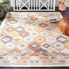 image:imageSAFAVIEH Washable Rug Outdoor Sunrise Collection  8 x 10 Ivory amp Grey Black NonShedding amp Easy to Clean Ideal for Patio Backyard Mudroom SUN630AGoldRust Blue