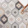 image:imageSAFAVIEH Washable Rug Outdoor Sunrise Collection  8 x 10 Ivory amp Grey Black NonShedding amp Easy to Clean Ideal for Patio Backyard Mudroom SUN630AIvoryGrey Black