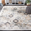 image:imageSAFAVIEH Washable Rug Outdoor Sunrise Collection  8 x 10 Ivory amp Grey Black NonShedding amp Easy to Clean Ideal for Patio Backyard Mudroom SUN630AIvoryGrey Black