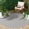 image:imageSAFAVIEH Washable Rug Outdoor Terrace Collection  53 x 76 Black amp White NonShedding amp Easy to Clean Ideal for Patio Backyard Mudroom TER804ZGreyIvory
