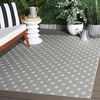 image:imageSAFAVIEH Washable Rug Outdoor Terrace Collection  53 x 76 Dark Green amp Light Green NonShedding amp Easy to Clean Ideal for Patio Backyard Mudroom TER806YGreyIvory