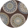 image:imageSAFAVIEH Washable Rug Outdoor Veranda Collection  8 x 10 Cream amp Blue NonShedding amp Easy to Clean Ideal for Patio Backyard Mudroom VER0920615ChocolateBlue