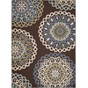 image:imageSAFAVIEH Washable Rug Outdoor Veranda Collection  8 x 10 Cream amp Blue NonShedding amp Easy to Clean Ideal for Patio Backyard Mudroom VER0920615ChocolateBlue