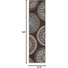 image:imageSAFAVIEH Washable Rug Outdoor Veranda Collection  8 x 10 Cream amp Blue NonShedding amp Easy to Clean Ideal for Patio Backyard Mudroom VER0920615ChocolateBlue
