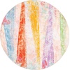 image:imageSAFAVIEH Washable Rug Paint Brush Collection  55 x 76 Pink amp Blue Slip Resistant amp Easy to Clean Ideal for Living Room Bedroom Nursery Kids Playroom Dining Space PTB173UPinkBlue