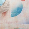 image:imageSAFAVIEH Washable Rug Paint Brush Collection  79 x 10 Pink amp Blue Slip Resistant amp Easy to Clean Ideal for Living Room Bedroom Nursery Kids Playroom Dining Space PTB189UPinkBlue