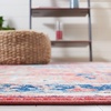 image:imageSAFAVIEH Washable Rug Riviera Collection  55 x 77 Light Blue amp Red Slip Resistant amp Easy to Clean Ideal for Living Room Bedroom Office Kids Playroom Dining Space RIV182JNavyRed