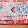 image:imageSAFAVIEH Washable Rug Riviera Collection  55 x 77 Light Blue amp Red Slip Resistant amp Easy to Clean Ideal for Living Room Bedroom Office Kids Playroom Dining Space RIV182JLight BlueRed