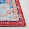 image:imageSAFAVIEH Washable Rug Riviera Collection  55 x 77 Light Blue amp Red Slip Resistant amp Easy to Clean Ideal for Living Room Bedroom Office Kids Playroom Dining Space RIV182JLight BlueRed