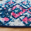 image:imageSAFAVIEH Washable Rug Riviera Collection  9 x 12 Orange amp Light Blue Slip Resistant amp Easy to Clean Ideal for Living Room Bedroom Office Kids Playroom Dining Space RIV117PNavyLight Blue