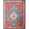 image:imageSAFAVIEH Washable Rug Tucson Collection  5 x 8 Beige amp Blue Slip Resistant amp Easy to Clean Ideal for Living Room Bedroom Dining Space TSN104BBeigeBlue