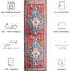 image:imageSAFAVIEH Washable Rug Tucson Collection  5 x 8 Beige amp Blue Slip Resistant amp Easy to Clean Ideal for Living Room Bedroom Dining Space TSN104BBeigeBlue