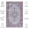 image:imageSAFAVIEH Washable Rug Tucson Collection  8 x 10 Ivory amp Red Slip Resistant amp Easy to Clean Ideal for Living Room Bedroom Dining Space TSN113AIvoryRed