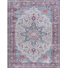 image:imageSAFAVIEH Washable Rug Tucson Collection  8 x 10 Ivory amp Red Slip Resistant amp Easy to Clean Ideal for Living Room Bedroom Dining Space TSN113AIvoryRed