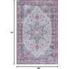 image:imageSAFAVIEH Washable Rug Tucson Collection  8 x 10 Ivory amp Red Slip Resistant amp Easy to Clean Ideal for Living Room Bedroom Dining Space TSN113AIvoryRed