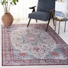 image:imageSAFAVIEH Washable Rug Tucson Collection  8 x 10 Ivory amp Red Slip Resistant amp Easy to Clean Ideal for Living Room Bedroom Dining Space TSN113AIvoryRed