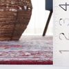 image:imageSAFAVIEH Washable Rug Tucson Collection  8 x 10 Ivory amp Red Slip Resistant amp Easy to Clean Ideal for Living Room Bedroom Dining Space TSN113AIvoryRed