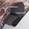 image:imageSAFAVIEH Washable Rug Tucson Collection  8 x 10 Rust amp Green Slip Resistant amp Easy to Clean Ideal for Living Room Bedroom Dining Space TSN114PIvoryGreen