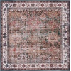 image:imageSAFAVIEH Washable Rug Tucson Collection  8 x 10 Rust amp Green Slip Resistant amp Easy to Clean Ideal for Living Room Bedroom Dining Space TSN114PIvoryGreen