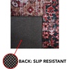 image:imageSAFAVIEH Washable Rug Tucson Collection  8 x 10 Rust amp Green Slip Resistant amp Easy to Clean Ideal for Living Room Bedroom Dining Space TSN114PRustGreen