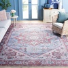image:imageSAFAVIEH Washable Rug Tucson Collection  8 x 10 Sage amp Ivory Slip Resistant amp Easy to Clean Ideal for Living Room Bedroom Dining Space TSN102WGrey BlueRust