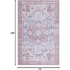 image:imageSAFAVIEH Washable Rug Tucson Collection  8 x 10 Sage amp Ivory Slip Resistant amp Easy to Clean Ideal for Living Room Bedroom Dining Space TSN102WGrey BlueRust