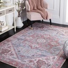 image:imageSAFAVIEH Washable Rug Tucson Collection  8 x 10 Sage amp Ivory Slip Resistant amp Easy to Clean Ideal for Living Room Bedroom Dining Space TSN102WGrey BlueRust