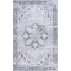 image:imageSAFAVIEH Washable Rug Tucson Collection  8 x 10 Sage amp Ivory Slip Resistant amp Easy to Clean Ideal for Living Room Bedroom Dining Space TSN102WLight Grey