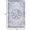 image:imageSAFAVIEH Washable Rug Tucson Collection  8 x 10 Sage amp Ivory Slip Resistant amp Easy to Clean Ideal for Living Room Bedroom Dining Space TSN102WLight Grey