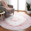 image:imageSAFAVIEH Washable Rug Tucson Collection  9 x 12 Red amp Beige Slip Resistant amp Easy to Clean Ideal for Living Room Bedroom Dining Space TSN107QBeigeRust