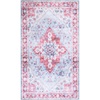 image:imageMartha Stewart x SAFAVIEH Machine Washable Area Rug Collection  5 x 7 Red amp Blue Slip Resistant amp Easy Cleaning Ideal for Ideal for Living Room Bedroom Dining Space MSRW148MRedBlue