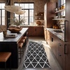 image:imageSAFAVIEH Area Rug 8x10  Adirondack Collection  Large  Black amp Ivory Modern Geometric Design NonShedding amp Easy Cleaning Ideal for Living Room Bedroom Office Dining Space ADR262GBlackIvory