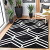 image:imageSAFAVIEH Area Rug 8x10  Adirondack Collection  Large  Ivory amp Charcoal Modern Geometric Design NonShedding amp Easy Cleaning Ideal for Living Room Bedroom Office Dining Space ADR253BBlackIvory