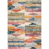 image:imageSAFAVIEH Area Rug 8x10  Madison Collection  Large  Ivory amp Multi Boho Abstract Distressed Design NonShedding amp Easy Cleaning Ideal for Living Room Bedroom Office Dining Space MAD417CIvoryMulti