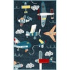 image:imageSAFAVIEH Carousel Kids Collection Accent Rug  4 x 6 Ivory amp Blue NonShedding amp Easy Care Ideal for High Traffic Areas for Boys amp Girls in Playroom Nursery Bedroom CRK167ANavyIvory