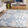 image:imageSAFAVIEH Kids Collection Area Rug  5 x 7 Light Blue amp Ivory Handmade Wool Ideal for The Living Room Bedroom Kids Room SFK914L5