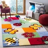 image:imageSAFAVIEH Kids Collection Area Rug  5 x 8 Multi Handmade Wool Ideal for High Traffic Areas in Living Room Bedroom SFK753A