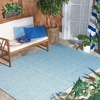 image:imageSAFAVIEH Washable Rug Outdoor Beach House Collection  53 x 76 Blue NonShedding amp Easy to Clean Ideal for Patio Backyard Mudroom BHS218MAqua