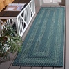 image:imageSAFAVIEH Washable Rug Outdoor Braided Collection  5 x 8 Oval Charcoal Handmade amp Reversible NonShedding amp Easy to Clean Ideal for Patio Backyard Mudroom BRA265HBlueGreen